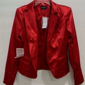 Red bebe fitted blazer